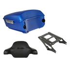 Trunk Backrest Mount Rack for Harley Touring (2014–2026) - Electric Blue