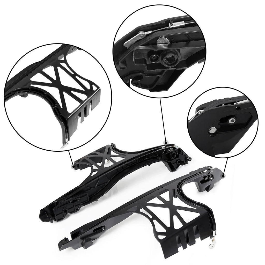 Chrome Saddlebag Latch Hinge Lock Hardware Kit for Harley Road King (2014–2023)