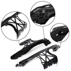 Chrome Saddlebag Latch Hinge Lock Hardware Kit for Harley Road King (2014–2023)