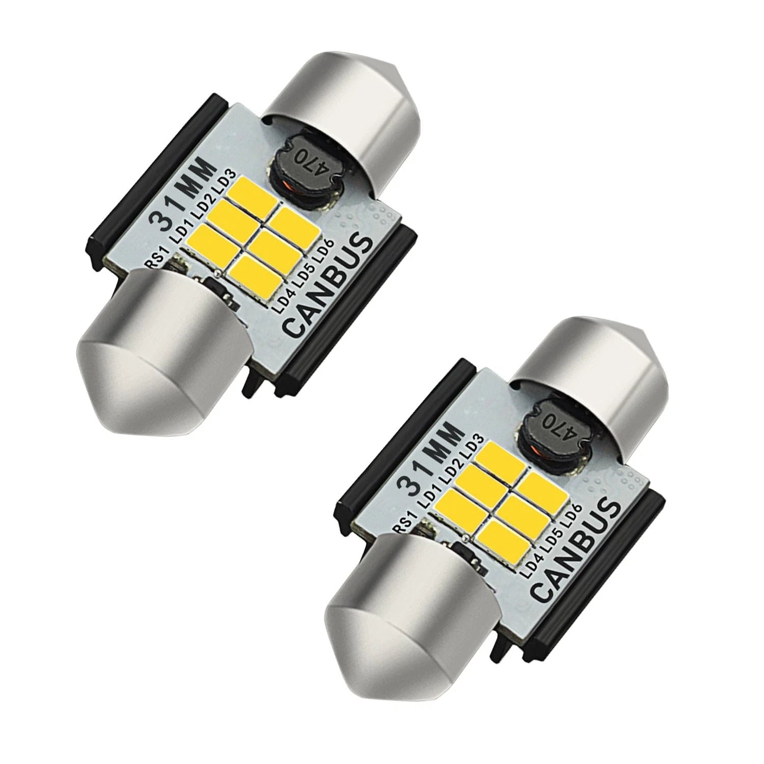 2X 31MM LED Interior Bulbs for Car Truck (DE3175 J)