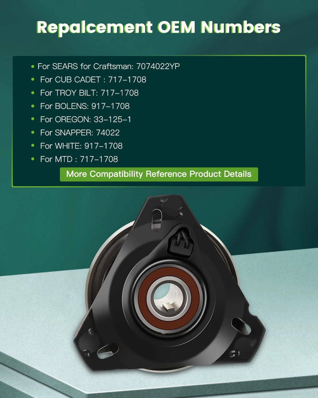 Electric PTO Clutch for White Outdoor 717-1708