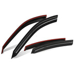 Set of 4 Window Visors for Chevy Impala (2000–2005) Carbon Fiber 3M Tape