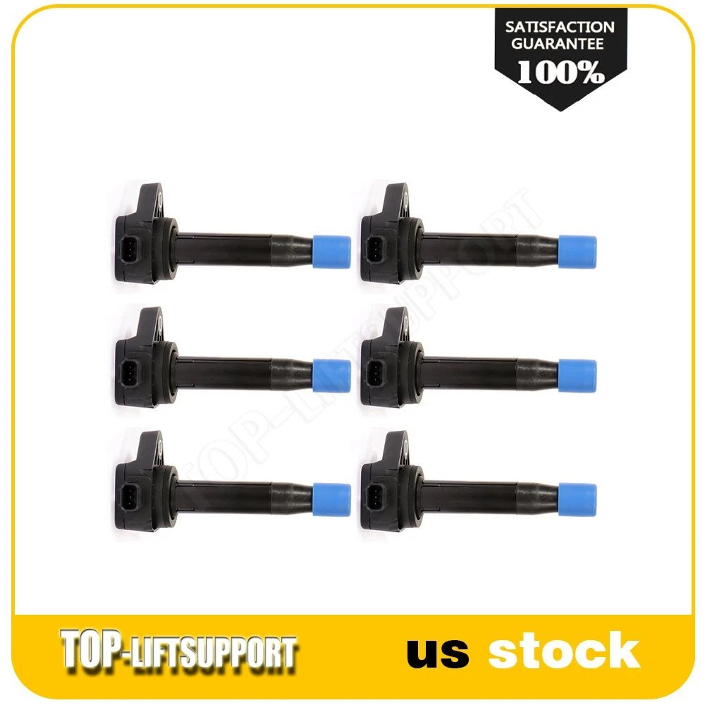 Set of 6 Ignition Coils for Honda Odyssey Accord Acura TL V6 3.5L