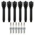 Set of 6 Ignition Coils & NGK Ruthenium HX Spark Plugs for Dodge Avenger (2008–2014)