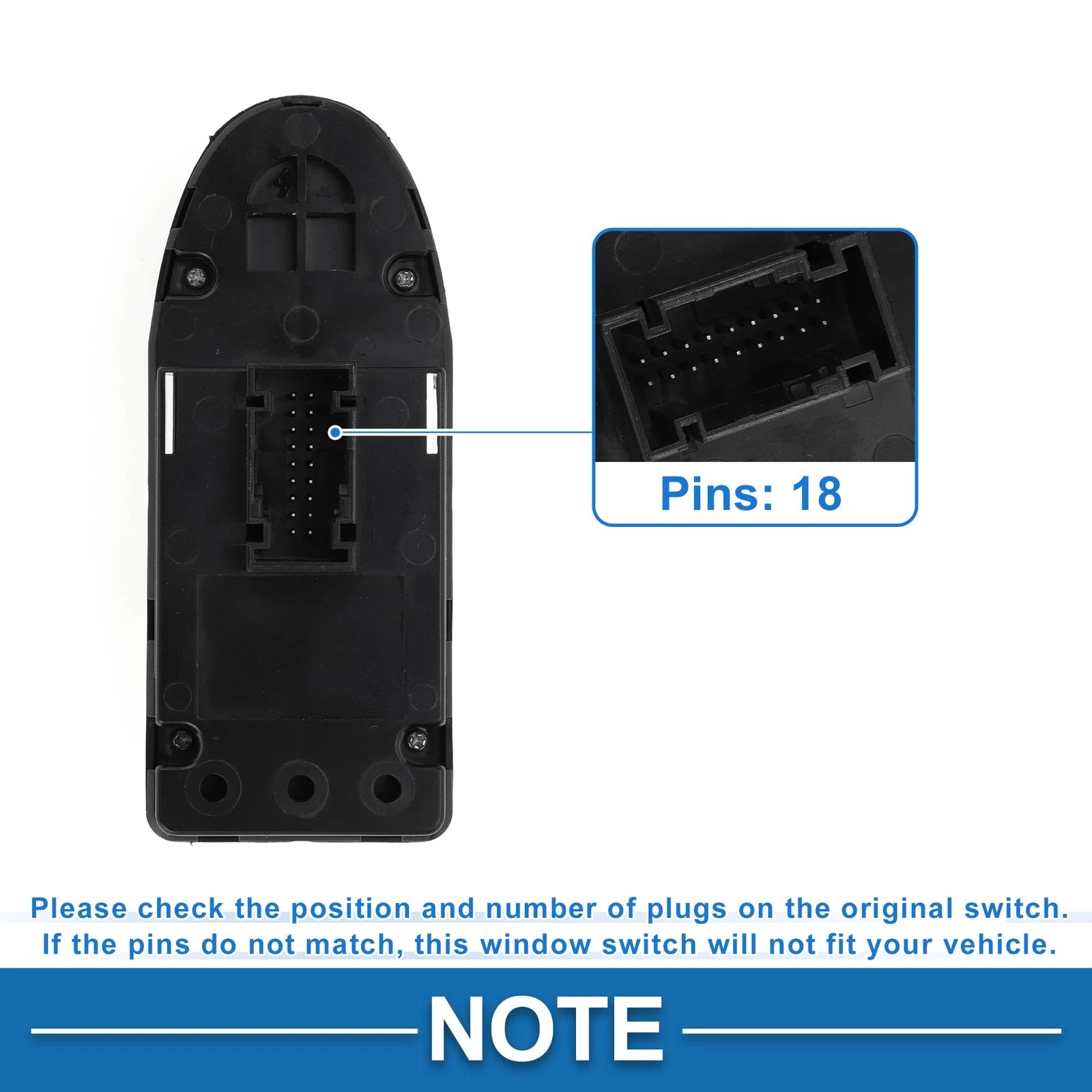 Power Window Switch for BMW 328i (2007–2013) No. 61319132164