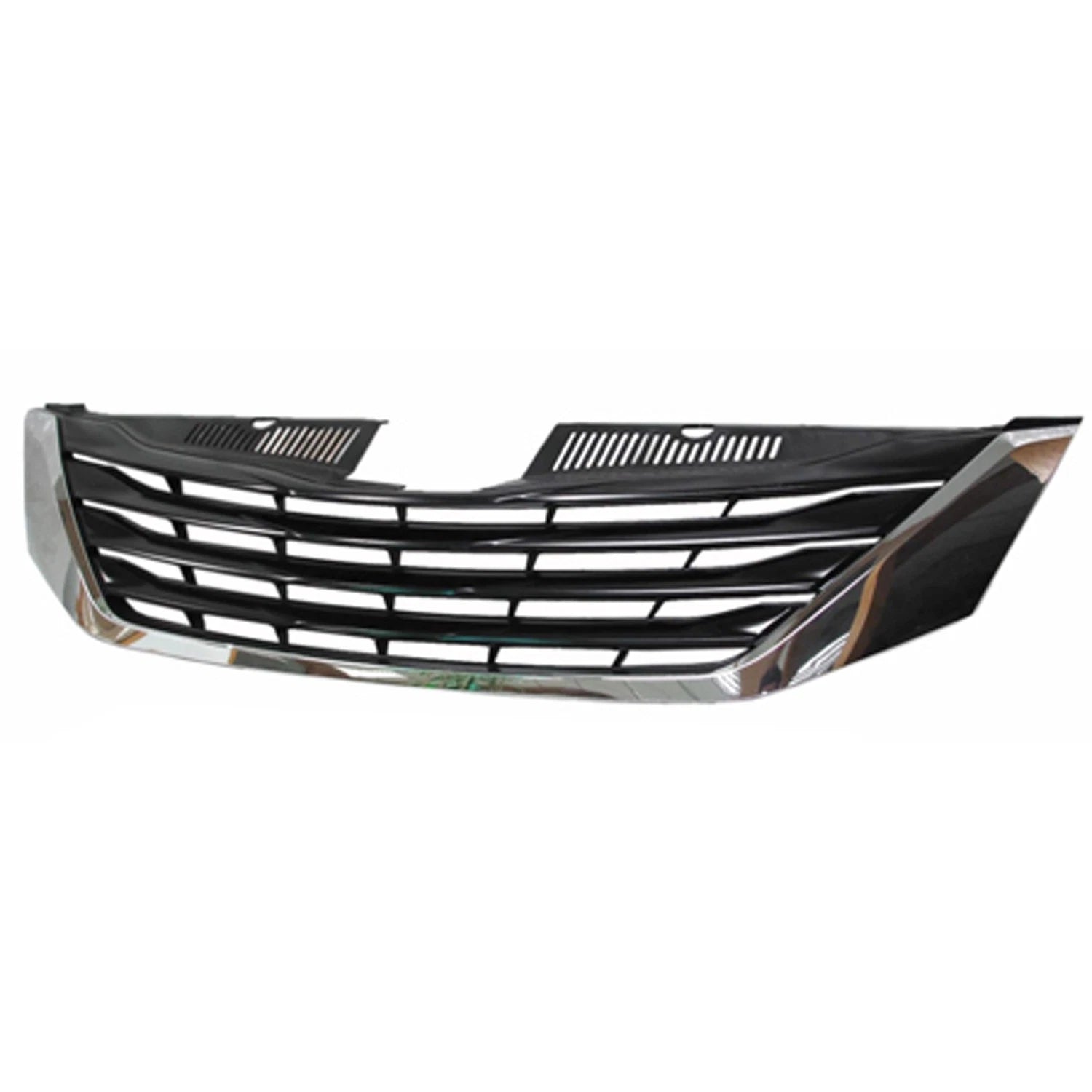 Replacement Black Chrome/Painted Front Grille For 2011-2014 Toyota Sienna