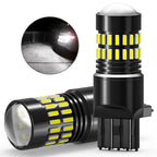2X 7443 LED White Reverse Light Backup Bulbs for Ford F150 F250 (2018–2021)