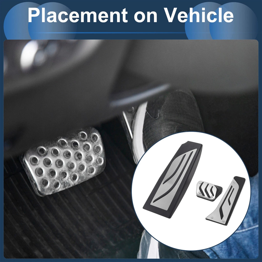 3 Pcs Accelerator Pedal Covers for BMW 5 Series E60/E61 (2004–2010)
