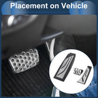 3 Pcs Accelerator Pedal Covers for BMW 5 Series E60/E61 (2004–2010)