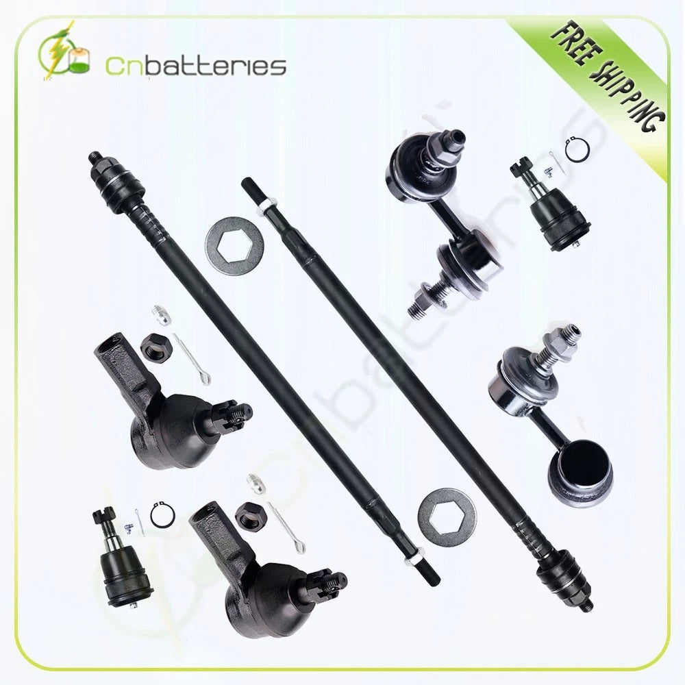 Set of 8 Front Suspension Tie Rod Ends for Honda CR-V (2002–2006)
