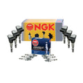 Set of 6 NGK COP Ignition Coils & Iridium IX Spark Plugs for Audi V6