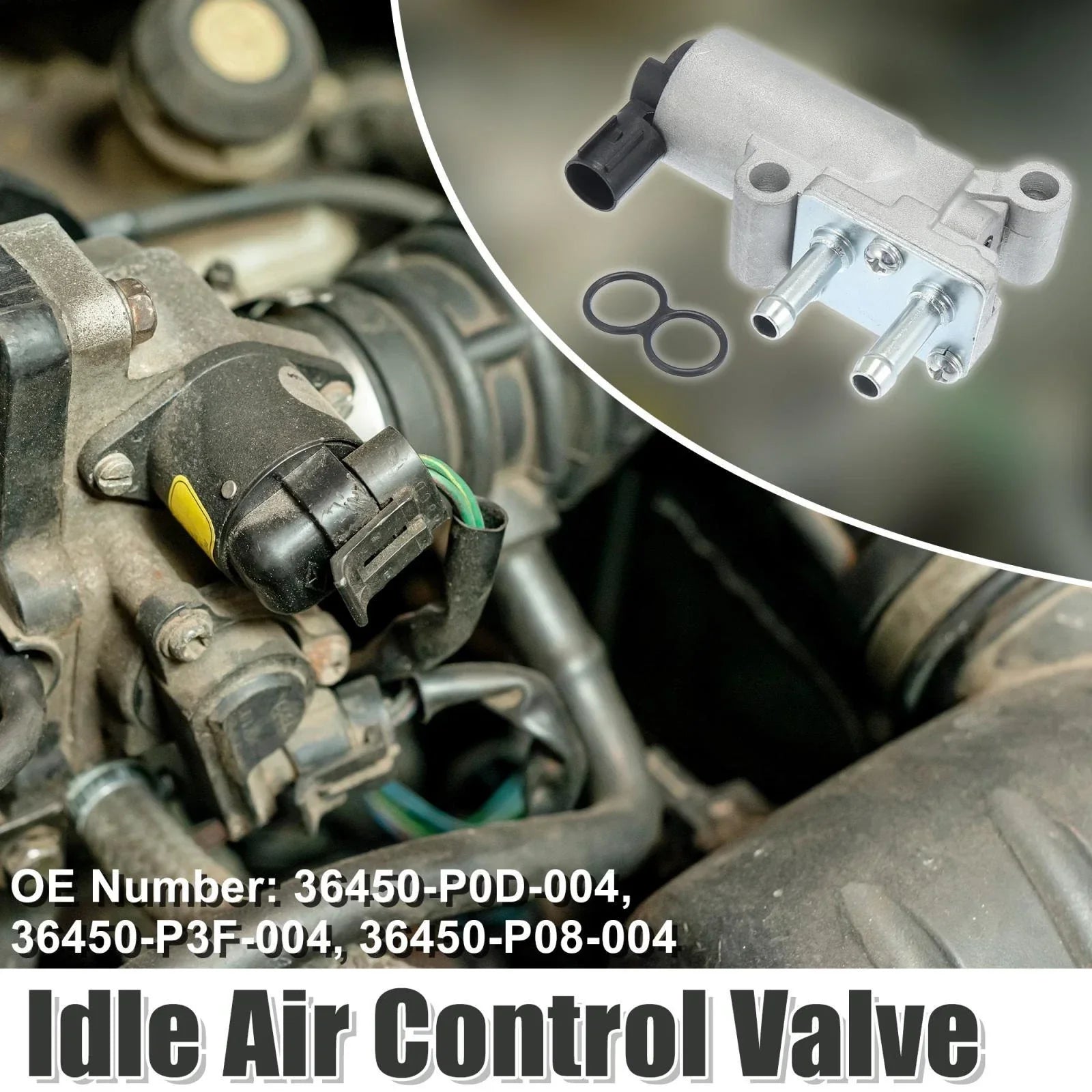 Idle Air Control Valve with Gasket for Honda Civic 1.5L L4 (1992-1995)