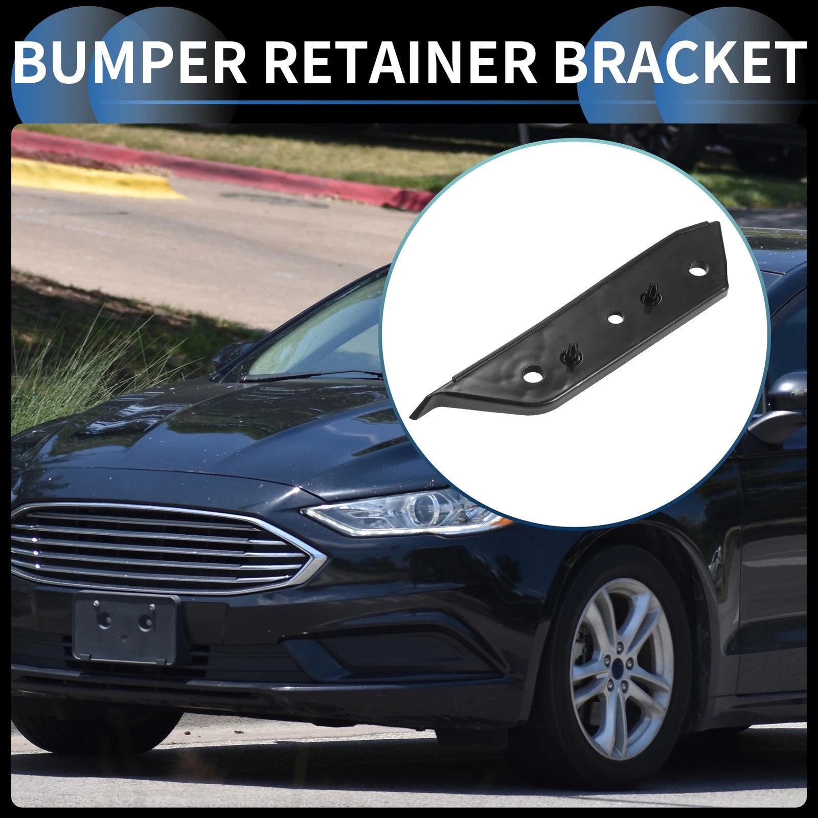 1pc Right Front Bumper Retainer Bracket No.HS7Z17C947AA for Ford Fusion (2017–2020)