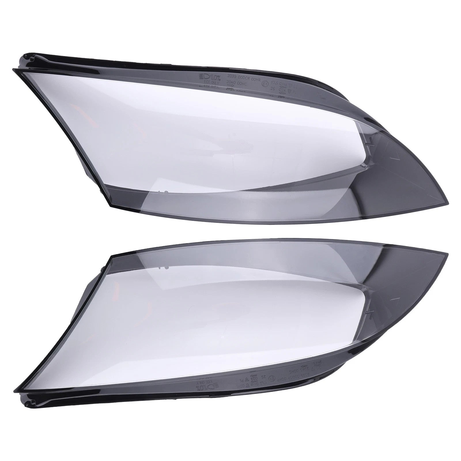 Headlight Lens Cover Pair for Audi TT (2008–2014) 8J0941029 8J0941030