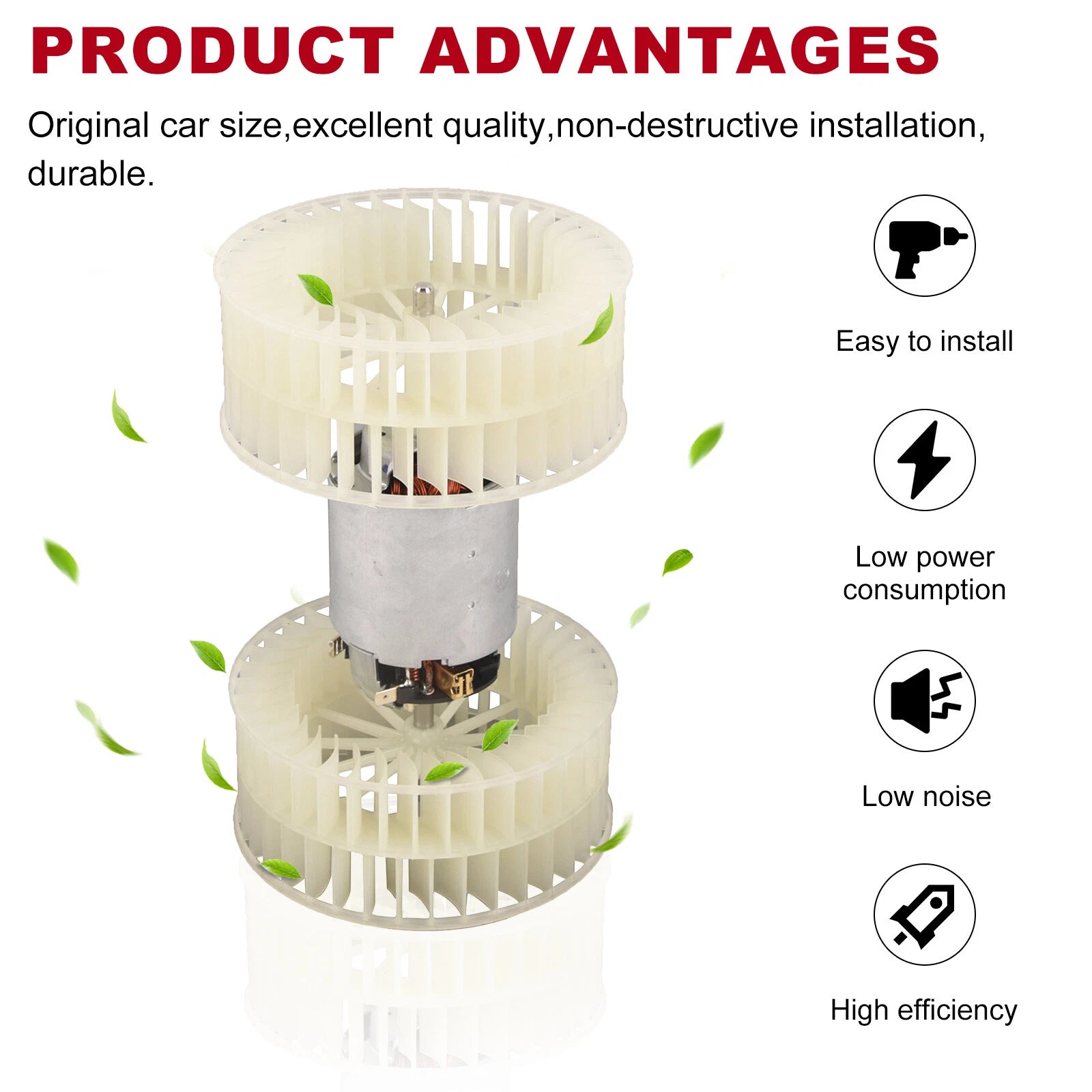 Heater Blower Motor for Mercedes-Benz 300D 300E 300CE 300TE (1982–1993)