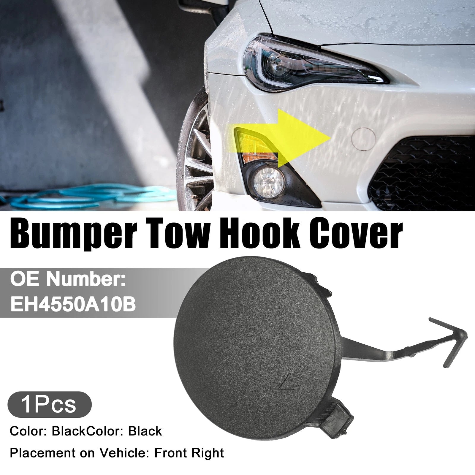 Tow Hook Cover Cap for Mazda CX-7 (2007–2012) - Black