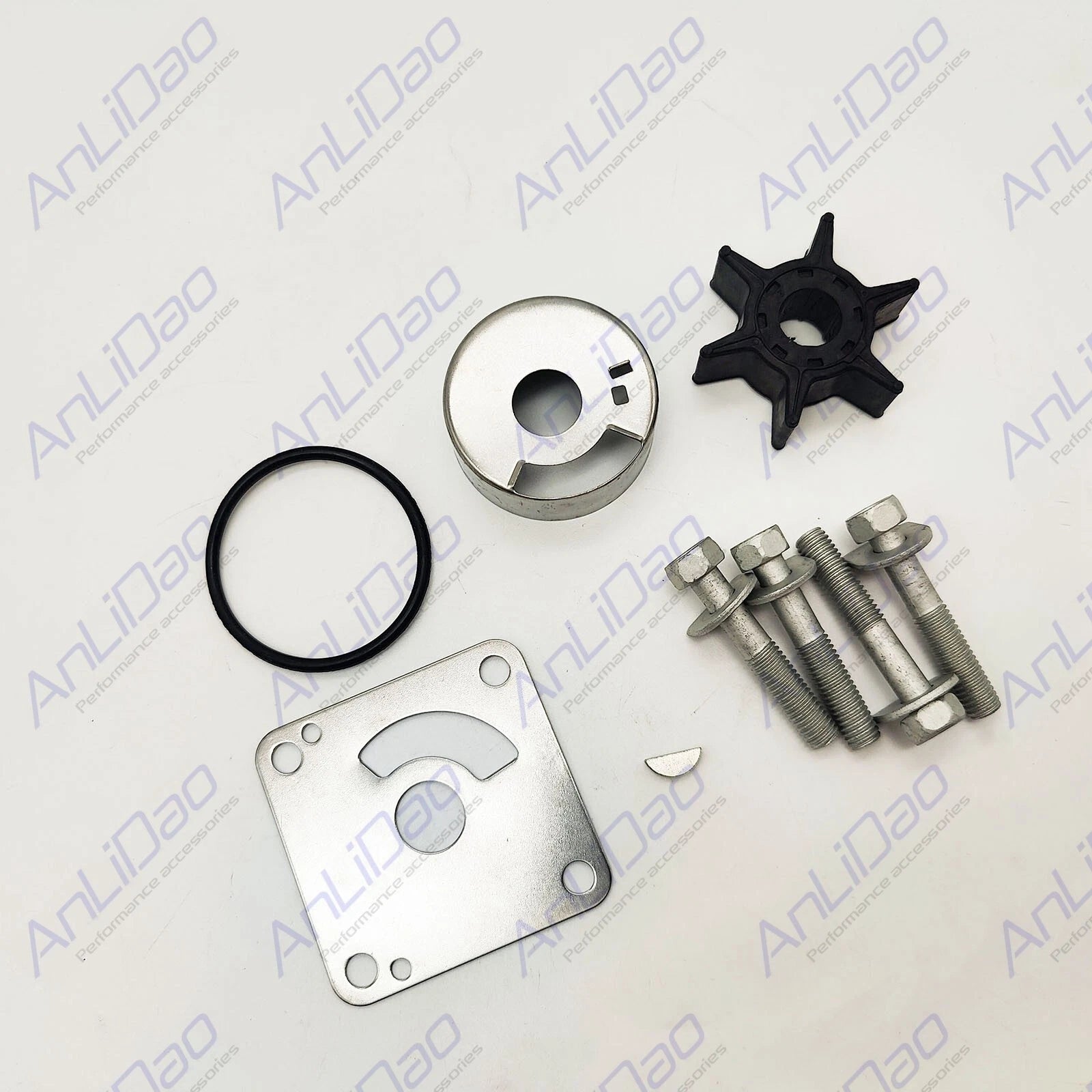 Water Pump Impeller Repair Kit for Yamaha Outboard 20 25HP (6L2-W0078-00)