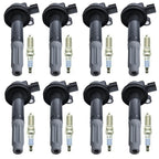 8X Ignition Coils + 8X Spark Plugs for Ford F-150 Mustang V8 (2011–2016)