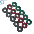 Set of 15 Scour Flap Discs for Angle Grinder (4-1/2 Inch, 180# 320# 600#)