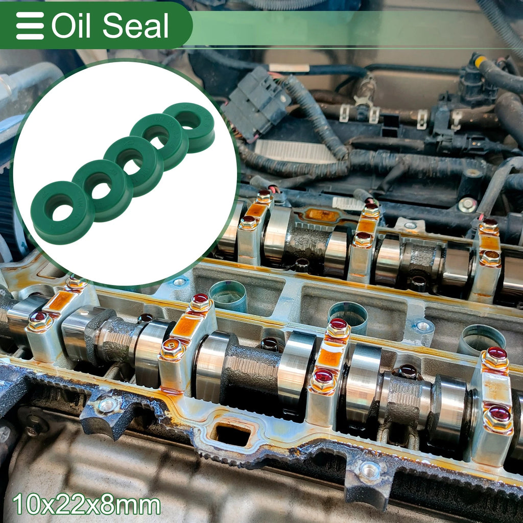 Set of 5 Oil Seal Rotary Shaft Seal 10x22x8mm High Pressure for Various Models