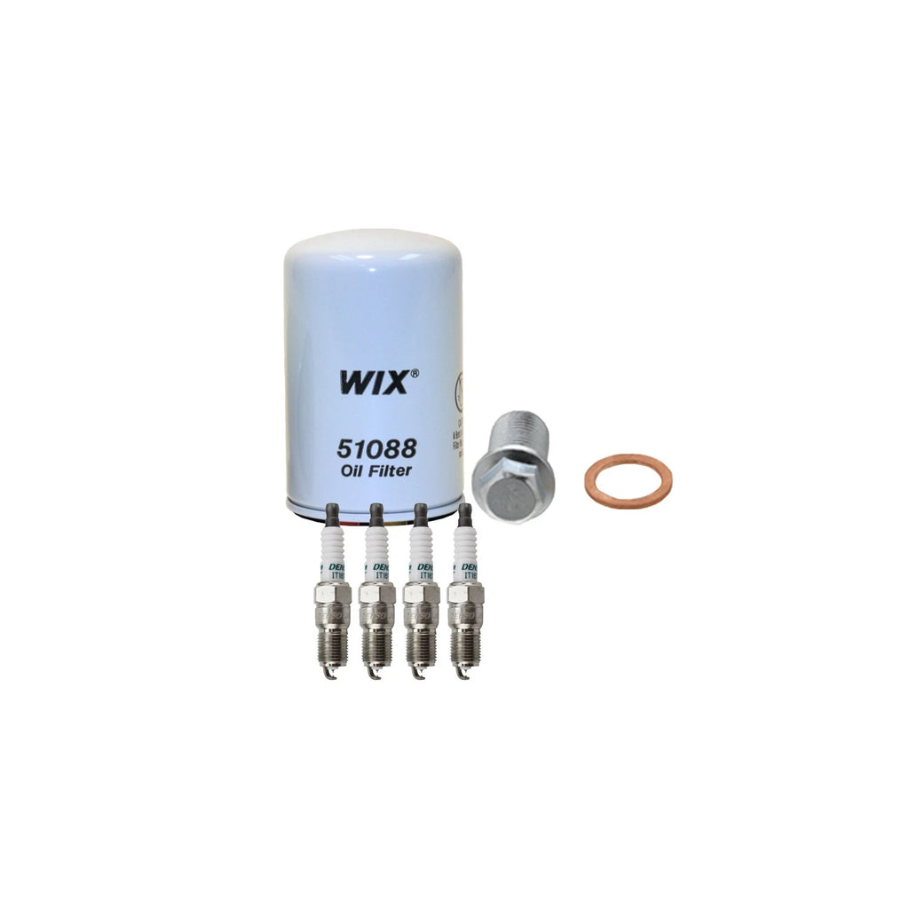 Wix Engine Oil Filter & Denso 4 Iridium TT Spark Plug Kit for W201 190E (1982–1993)