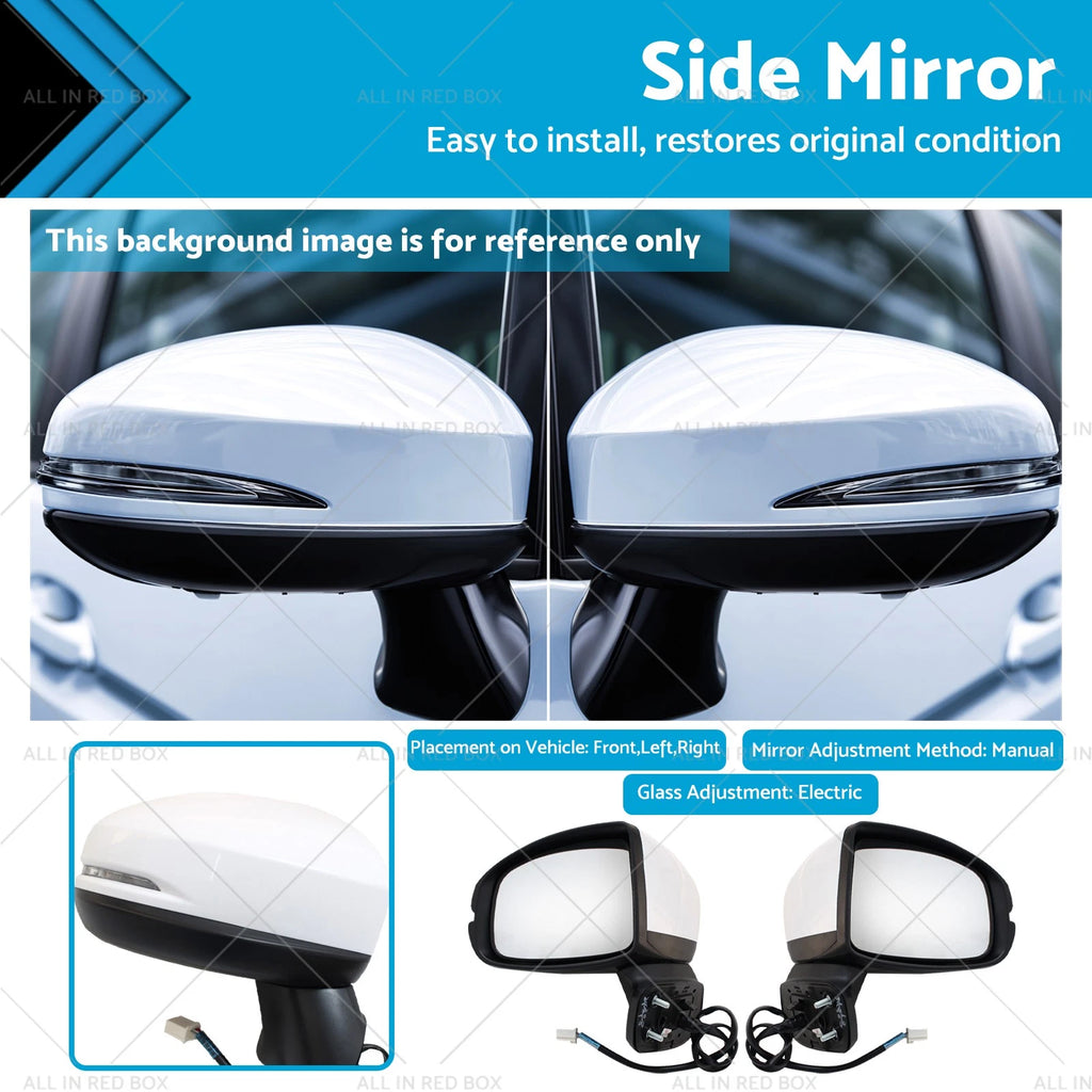 LH+RH 5 Pin Electric Side Mirror with Turn Signal for Honda Jazz (2014–2019)