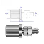 Grounding Terminal for Universal Applications (20A, Copper, Nickel Plated)
