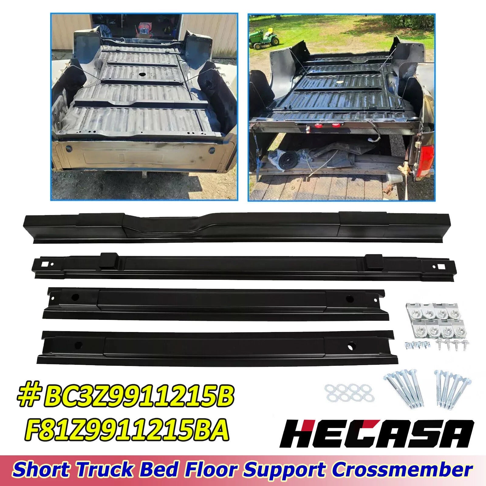 4X Short Bed Truck Floor Support Crossmember for Ford Super Duty F250 F350 (1999–2018)