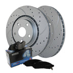 Front Brake Kit with 328mm Drilled Rotors & Akebono Pads for NX300h (2015–2022)