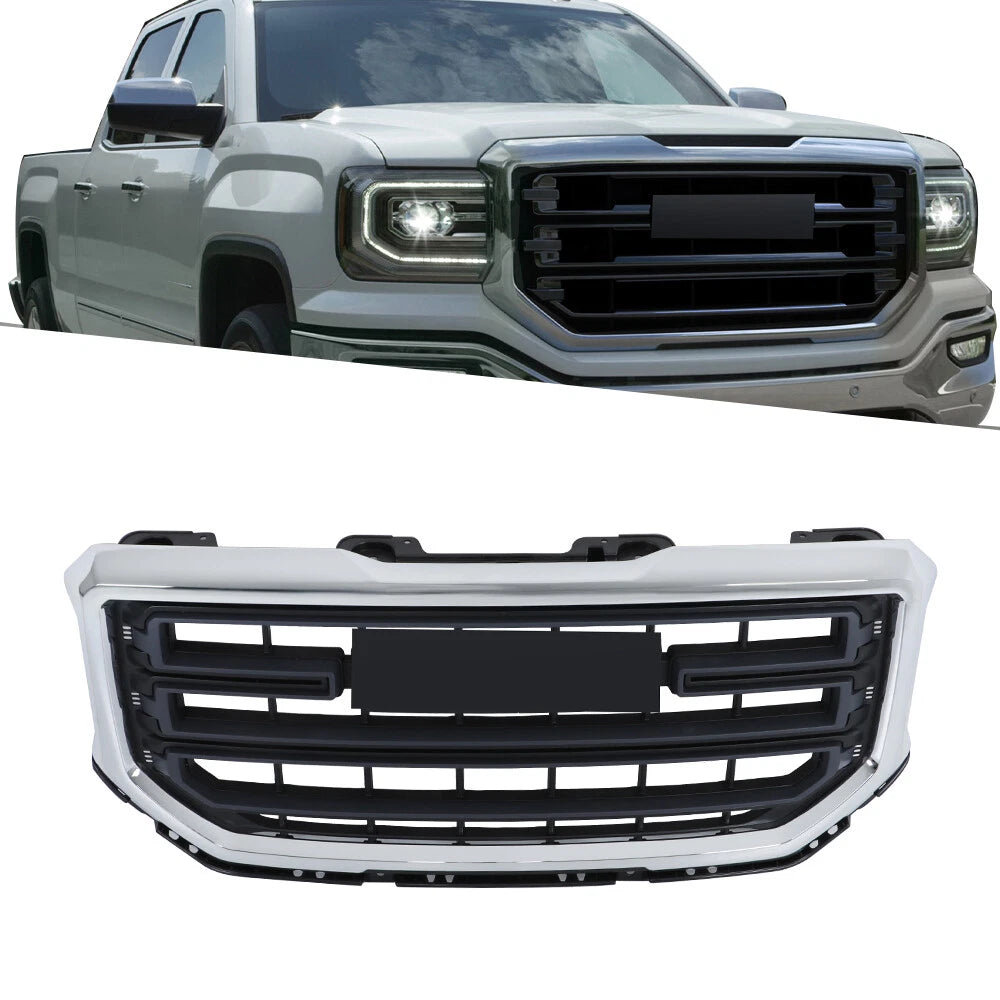 Front Center Mesh Grille for GMC Sierra 1500 (2016-2018)