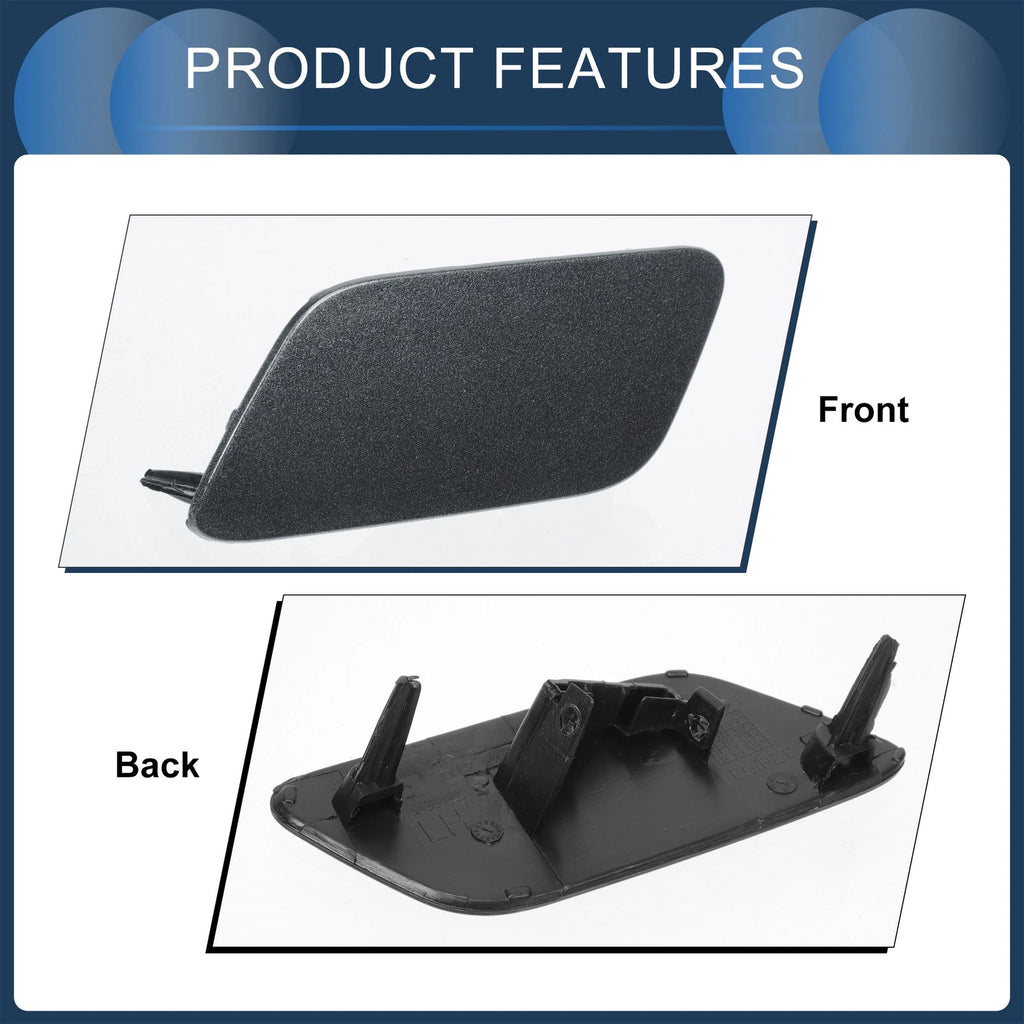Front Left Washer Nozzle Cover Cap for Audi Q7 (2017–2019) Gray 1 Pcs