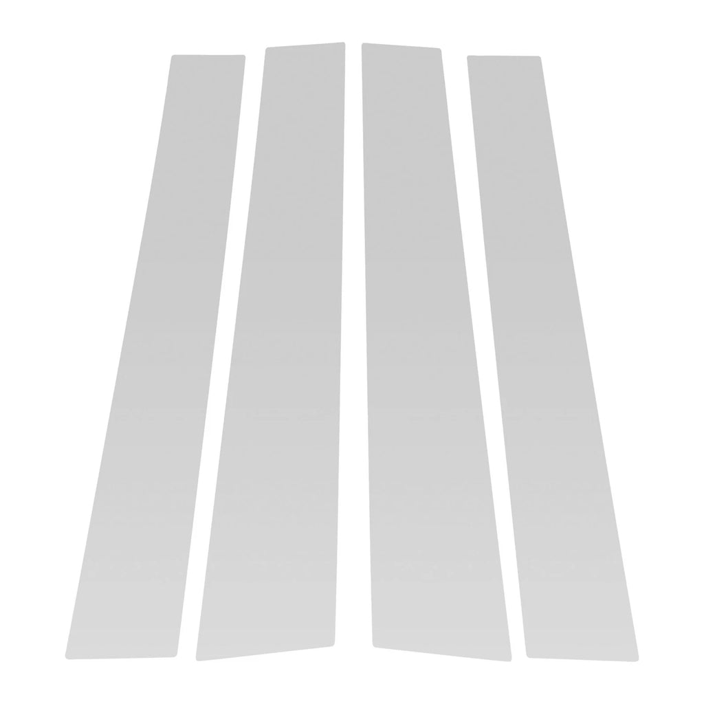 Set of 4 Door Pillar Window Trim for Mitsubishi L200 (2005–2014) Silver Tone