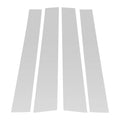 Set of 4 Door Pillar Window Trim for Mitsubishi L200 (2005–2014) Silver Tone