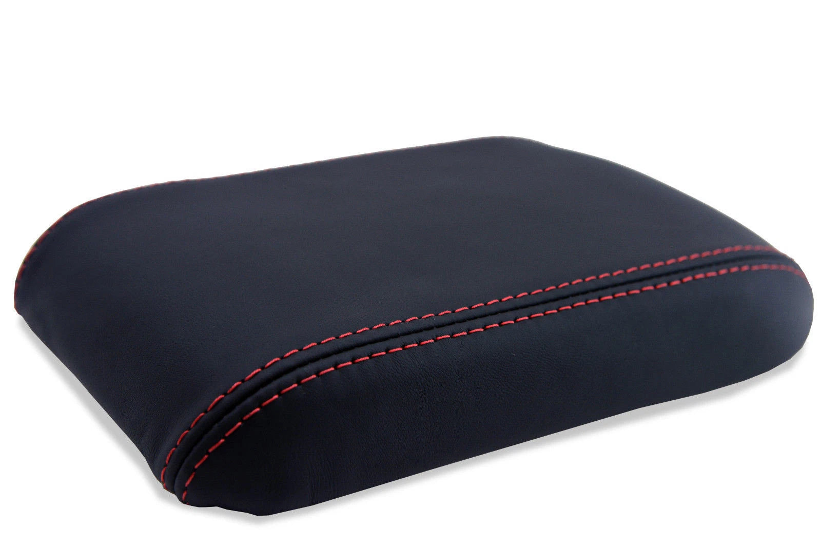 Leather Synthetic Console Armrest Cover for Honda Prelude (1997–2001) Red Stitch