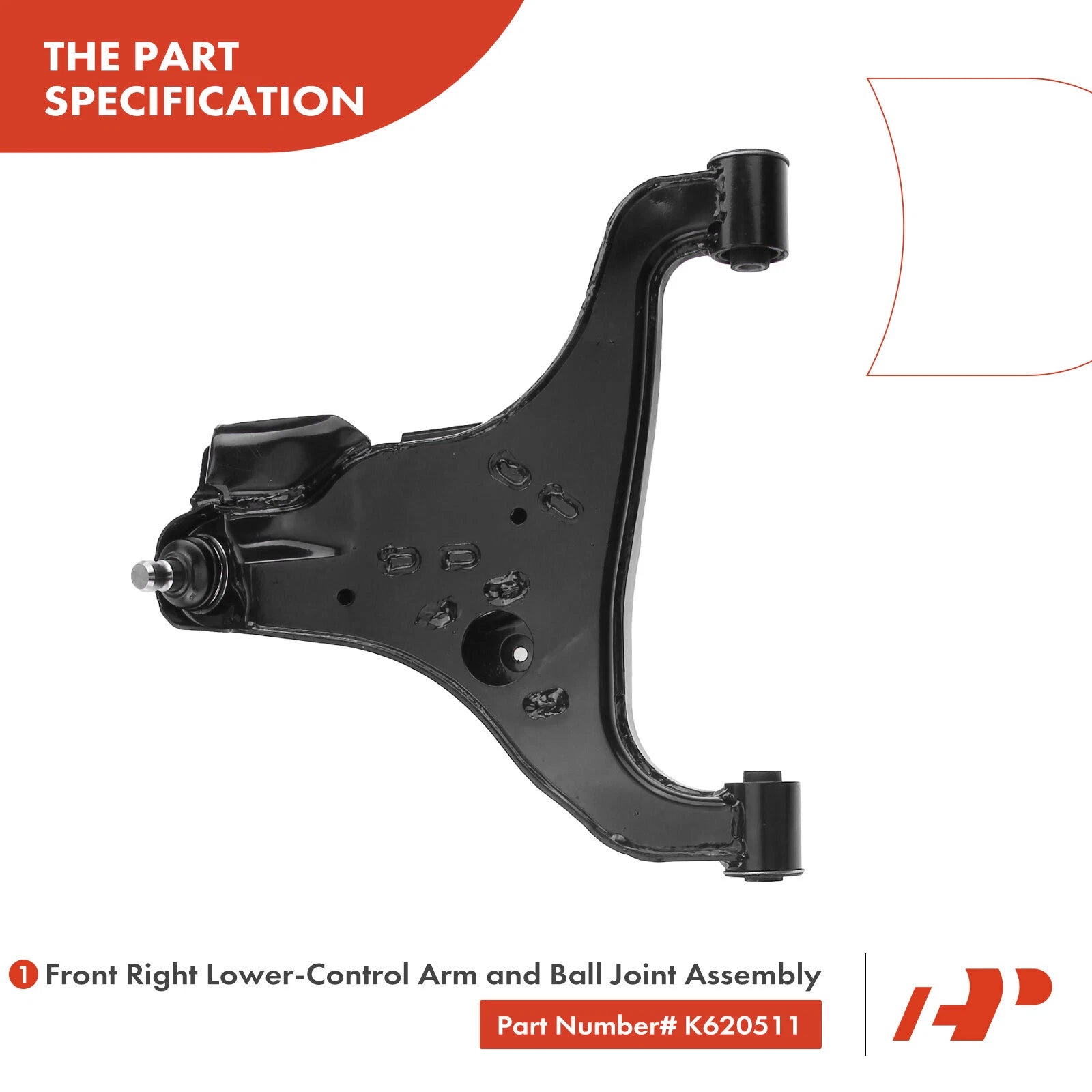 Set of 4 Front Control Arm Ball Joints for Nissan Armada (2005–2015)