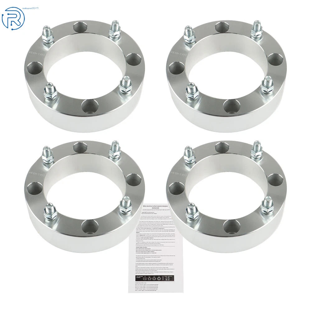 2x156mm ATV Wheel Spacers 2 Inch 12x1.5 Studs for Polaris RZR Ranger