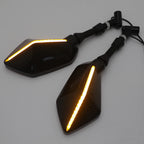 LED Indicator Integrate Rearview Mirror for Honda Yamaha Suzuki Kawasaki (2010–2023)