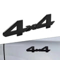 4X4 3D Rear Tailgate Emblem Badge Overlay Decal for Universal Cars Black