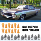 24pcs Front Door Panel Frame Plug Clip for Chevy Camaro Nova Impala (1967–2021)