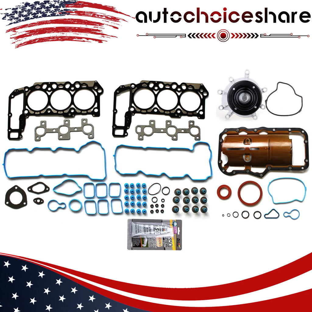 Full Gasket Kit with Water Pump for Jeep Grand Cherokee (2005–2009)