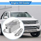 Engine Oil Cooler with Gasket for Volkswagen Touareg (2004–2010) 06E117021G