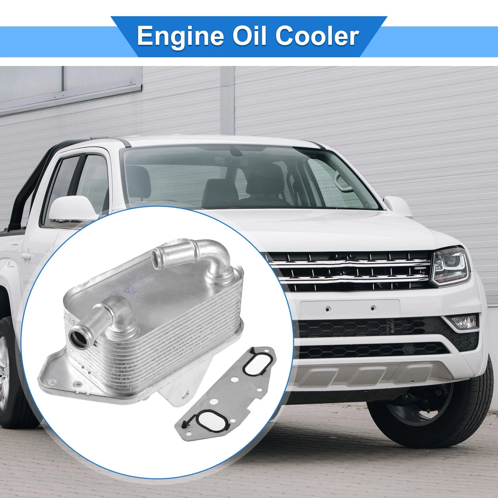 Engine Oil Cooler with Gasket for Volkswagen Touareg (2004–2010) 06E117021G