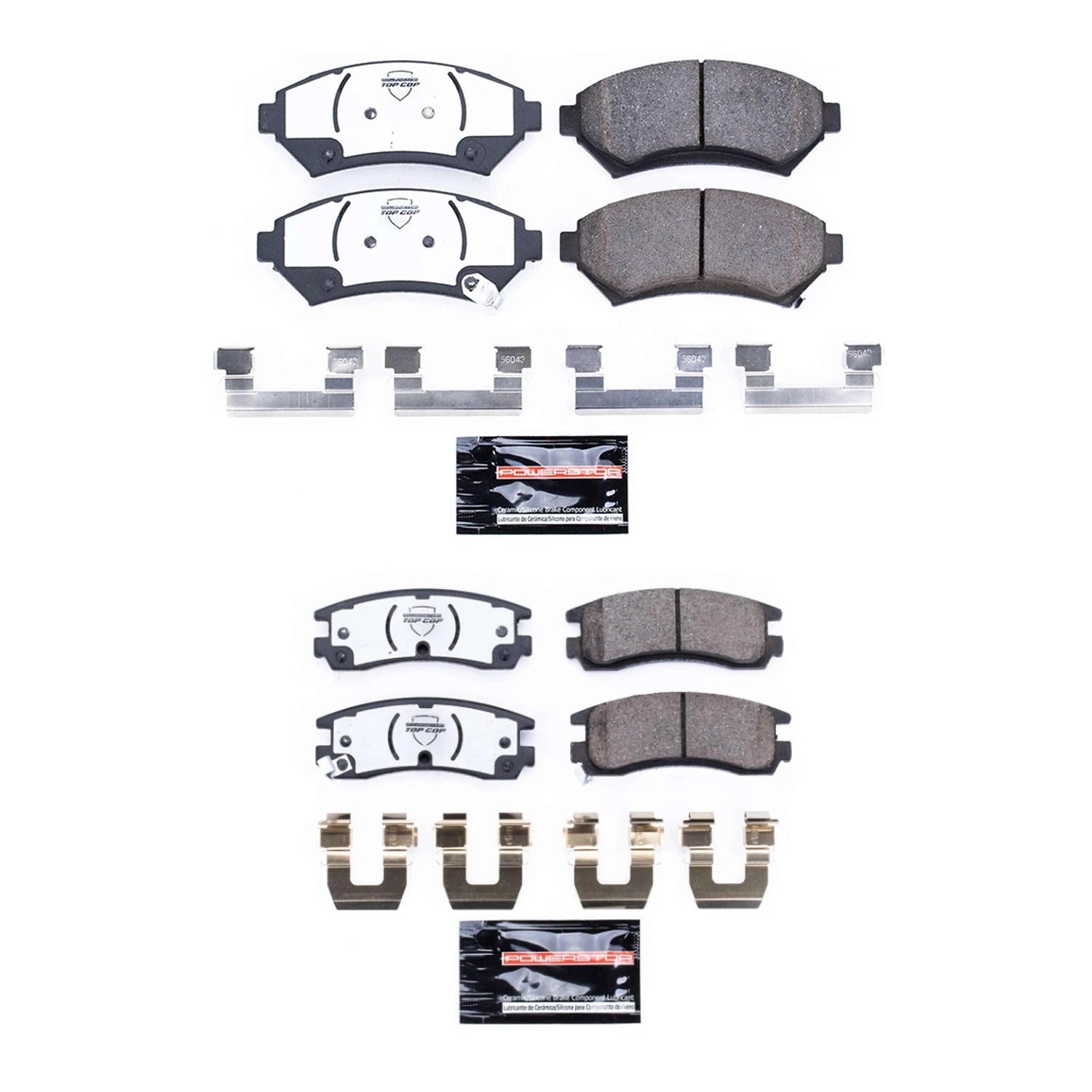 PowerStop Z37 Carbon-Fiber Ceramic Disc Brake Pads Kit for Buick Century (1997–2005)