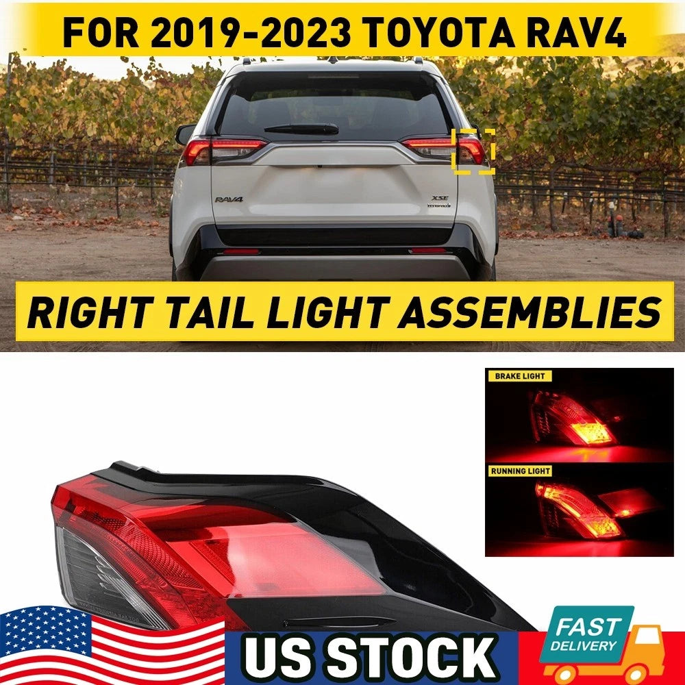 Rear Tail Light Outer Right for Toyota RAV4 (2019–2021)