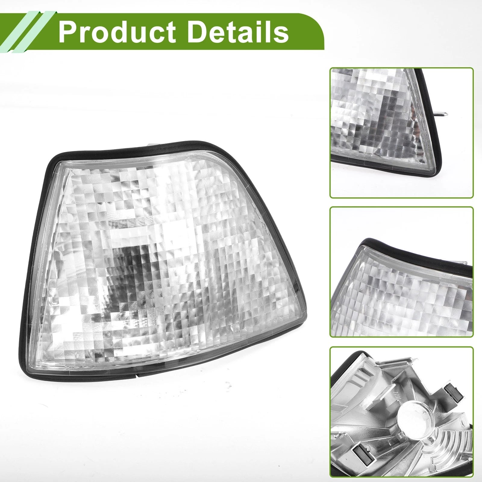 1Pc Left Corner Signal Light Cover for BMW 3 Series (No. 63138353279)