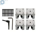 Set of 2 Linear Rails with 4 SBR12UU Blocks for CNC Machines (1500mm)