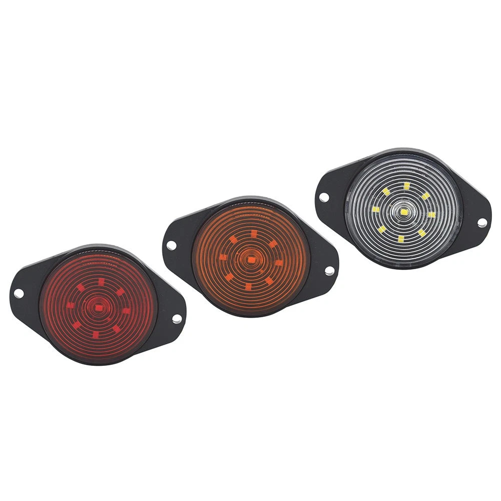 9 LED Side Marker Lamps for Car Bus Truck Tractor Boat Van Caravan RV