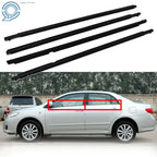 Set of 4 Door Weatherstrip Window Moulding Trim Seals for Toyota Corolla (2011)