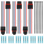 6PCS Pulse Power Plug Pigtail Connectors for Polaris General 1000 Ranger 1000 XP