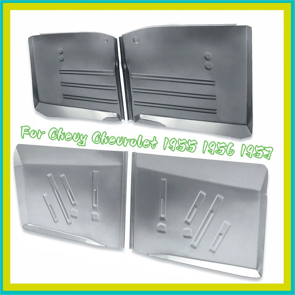 Set of 4 Steel Floor Pans for Chevy Chevrolet (1955–1957)
